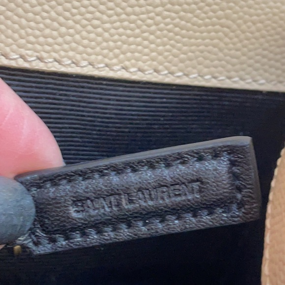 YSL Large Monogram Matelasse Shoulder Bag Nude Powder - Picture 11 of 16